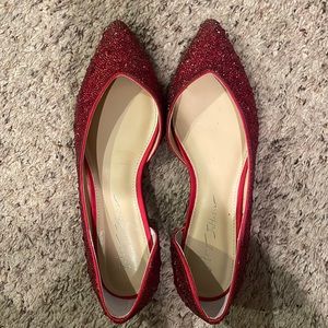Betsey Johnson Red Flats